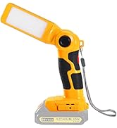 YEX-BUR for Dewalt 20v Led Work Light, 12W 1000LM Cordless Handheld Spotlight with USB Port LED J...