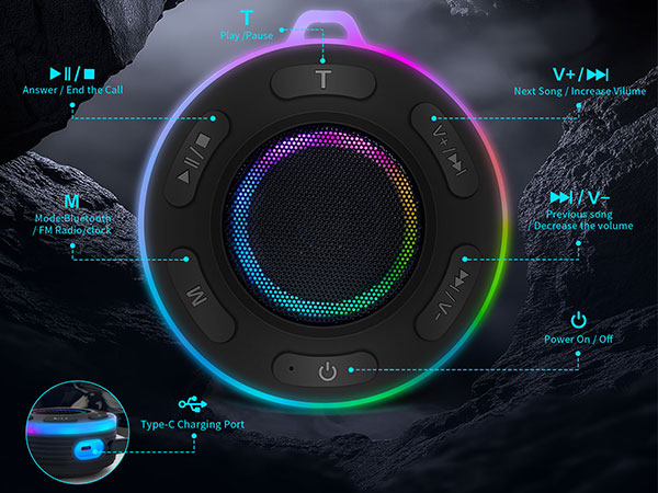 Bluetooth Portable Shower Speaker