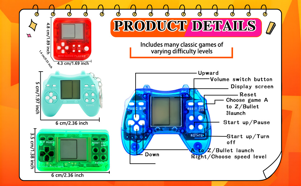 small video game keychains