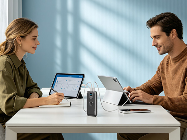 Multi-device charger, share power with family or friends.