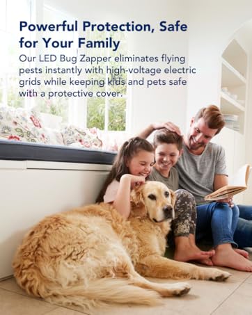 Aspectek, LED Bug Zapper, Insect Killer, Mosquito Zapper, Fly Zapper, safety protection