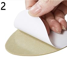 Peel the sticker off the heel grip for attch Shoe Gummies for Bottom of Heels