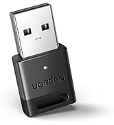 UGREEN USB Bluetooth Adapter, 5.3 Bluetooth Adapter for PC, Plug & Play for Windows 11/10/8.1, Bl...