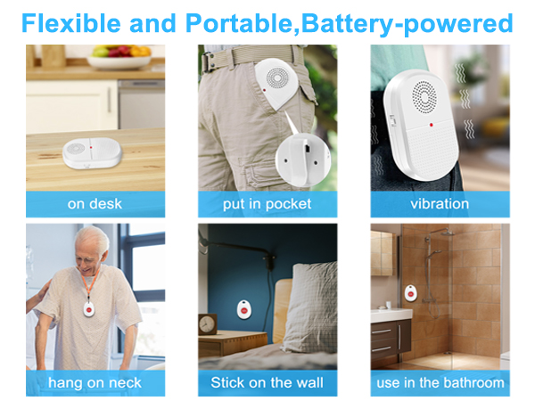 wireless caregiver pager for elderly