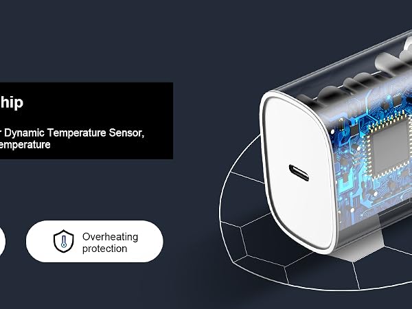 20W USB C iPhone charger fast charging block for iPhone 14 13 12 11 pro max 10ft cable