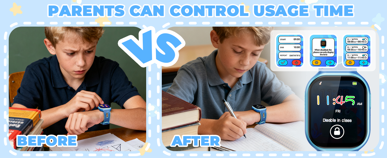 K10 Smart Watch for Kids Parents can Control Usage Time