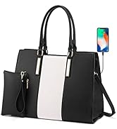 LOVEVOOK Laptop Bag for Women, Computer Tote Bag Handbag Shoulder Bag Purse Business Work Briefca...