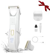 Electric Bikini Trimmer for Women, 2-in-1 Body Hair Trimmer and Pubic Hair Trimmer Women, Dual He...
