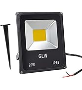 GLW LED Landscape Lights 12V~60V Flood Lights 20W Pathway Light Spotlights 3000K Warm White IP65 ...