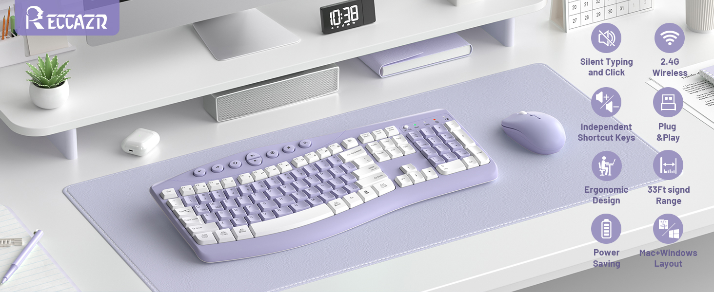 ergonomic keyboard and mouse 1
