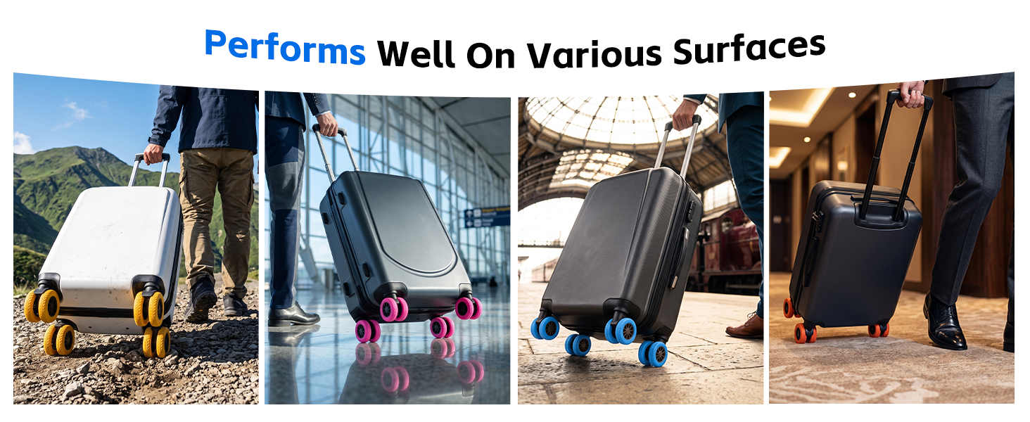 silicone wheel covers for carry on luggage