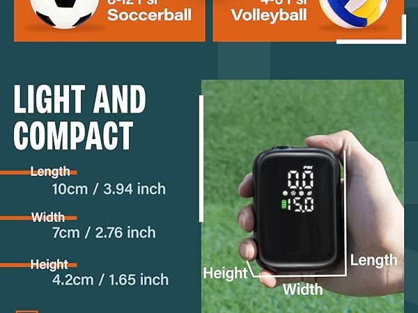 AP1-M Electric Ball Air Pump for Basketball Soccer Football Volleyball Rugby Sports Equipment