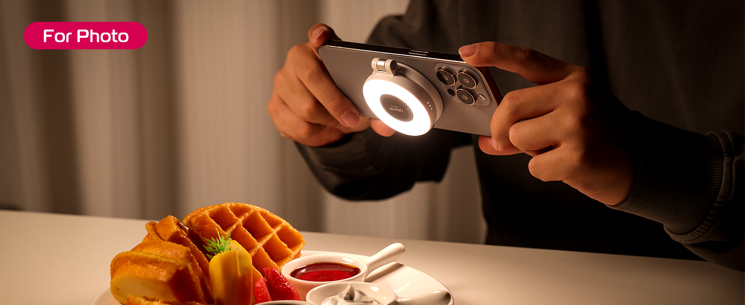 Multifunctional Lighting: 3 color temperatures adjustable from 2500K to 8500K