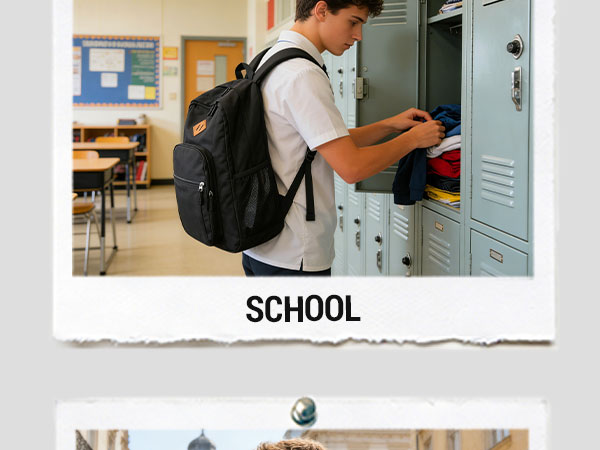 This bag can be used in junior high school, senior high school, middle school and university.