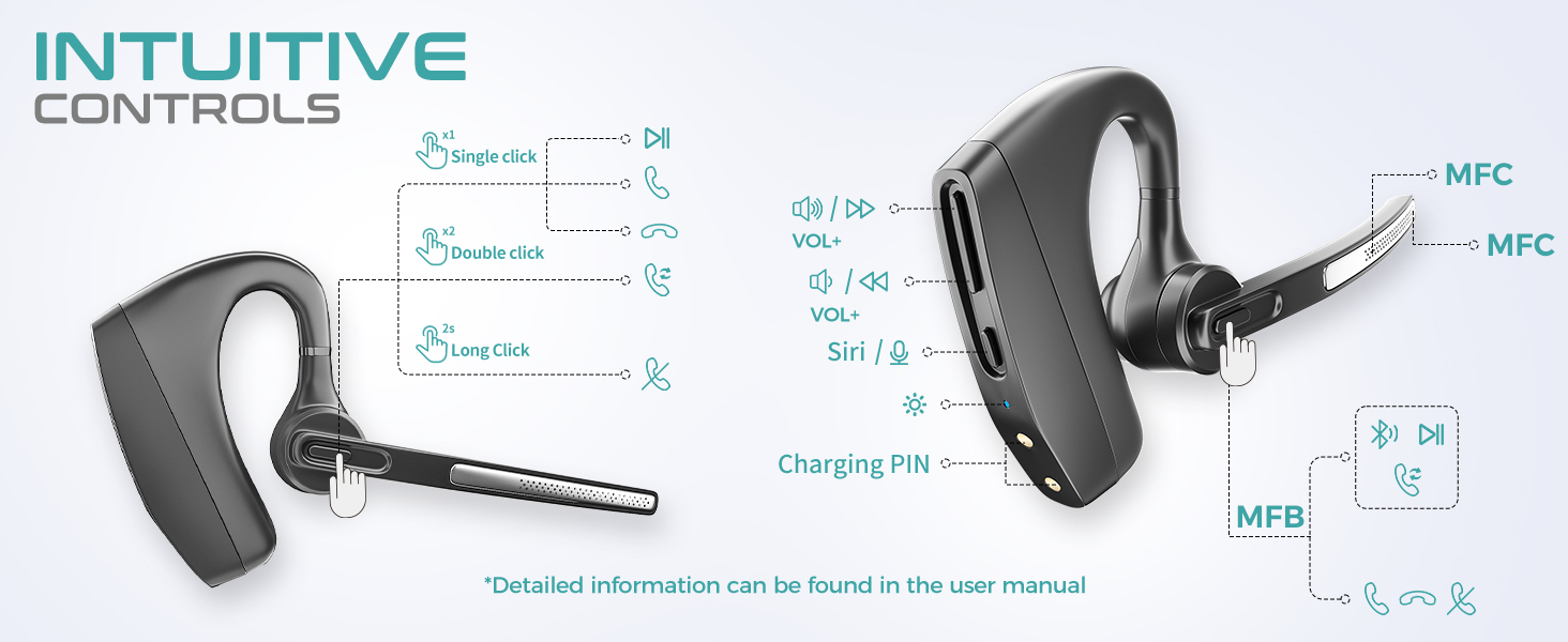K30 bluetooth headset with dangle