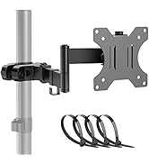 PUTORSEN Universal VESA Pole Mount, Full Motion TV Pole Mount Fits 17 to 32 inch Screens, with Re...