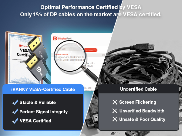 DisplayPort Cable 1.2