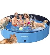 Meowant Extra Large Dog Pool Foldable 87'', Hard Plastic Dog Swimming Pool Kiddie Pool, Collapsib...