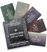 MESMOS 52 Mindfulness Cards with Action Plans. Relaxation Stress Relief Gifts for Men and Women, ...