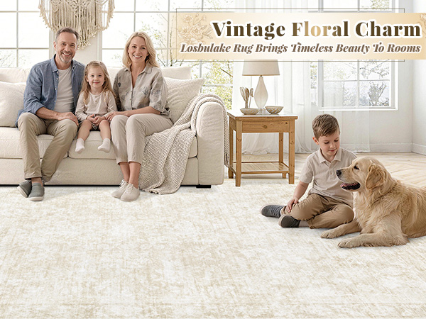 Vintage Floral Rug