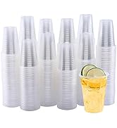 Turbo Bee 500Pack 9 OZ Clear Cold Party Drinking Cups,Transparent Plastic Cups Bulk, Disposable C...