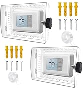 Large Thermostat Lock Box with Combination Lock, Clear Thermostat Cover Guard On Wall, AC Lock Bo...