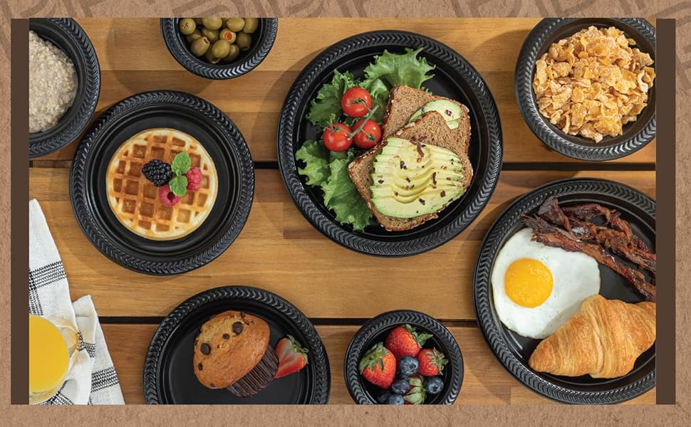 black plates