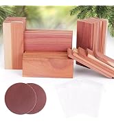 Woodever 40 Pack Cedar Planks for Clothes Storage, 100% Natural Aromatic Cedar Wood Pieces for Cl...