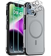SUPFINE Magnetic for iPhone 14 Case(Compatible with MagSafe)(12FT Military Grade Drop Protection)...