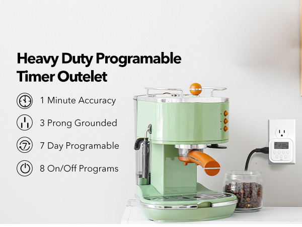Heavy Duty Programable Timer Outelet