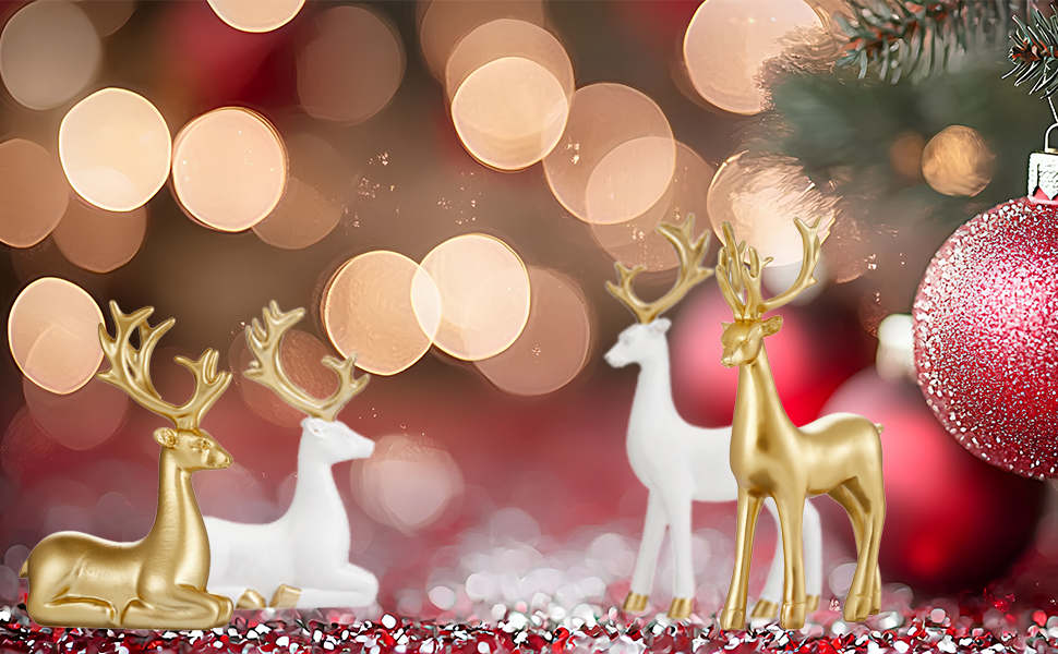 Christmas 2-piece set of deer ornaments