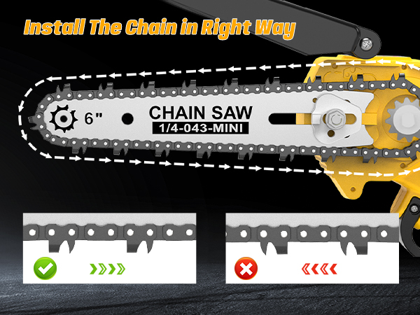 mini chainsaw cordless
