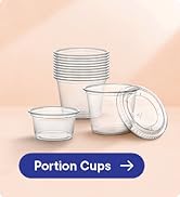 Mini Plastic Souffle Cups with Lids [2 oz - 100 Sets] Jello Shot Cups - 2oz Cup, Small Condiment ...