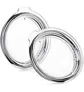 2 Pcs Tumbler Lid for YETI, 30 oz Splash Proof Replacement Covers Compatible for Rambler, for Old...