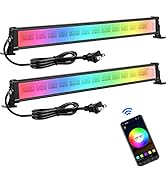 MEIKEE Wash Light DJ Light Bar, 42W RGBCW Smart APP Waterproof LED Stage Lights Bar, Dimmable Wal...