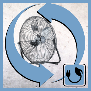 Comfort Zone floor fan efficiently promotes air circulation