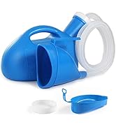 ONEDONE Portable Urinal for Men Women 2000ML Female Urinal 2 in 1 Soft Urinal Funnel Bedside Urin...