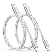Adiceve 2FT USB C to Lightning Cable, iPhone Charger Cable 2 Pack MFi Certified Nylon Braided Fas...