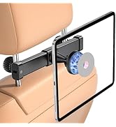 OHLPRO 2-Pack Magnetic Headrest Tablet Holder for Car Back Seat iPad Mount Compatible with Magsaf...