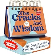MESMOS Funny Wisdom Perpetual Calendar, 366 Days of Laughs &amp; Life Lessons, Office Desk Accessorie...