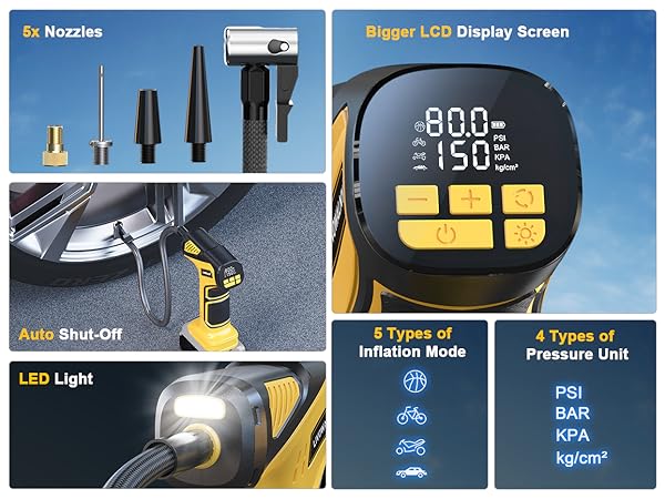 portable tire inflator