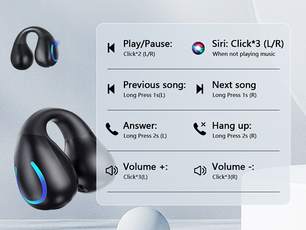 Ergonomic Clip-On Open Earbuds