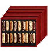 Perforated Silicone Baking Mats - Eclair Mat, Full Sheet 15x23”, Pack of 10 | Eclair Silicone Bak...