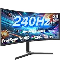 5K Monitor, Z-Edge 40 inch Ultrawide Curved Gaming Monitor, UHD 5120x2160 IPS Computer Monitor, 300 ...