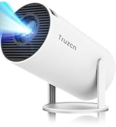 Mini Projector with WiFi 6 and Bluetooth 5.2, Built-in App Smart Portable Projector Support 4K&amp;10...