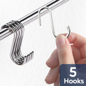10inch Silver 12 inch magnetic knife holder with 10 hooks