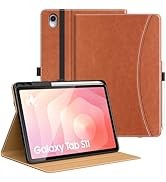 MoKo Case for Samsug Galaxy Tab S11 2025 11-Inch with S Pen Holder, PU Leather Multi-Angle Stand ...