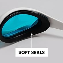 arena cobra ultra swipe closeup feature soft seals, comfortable
