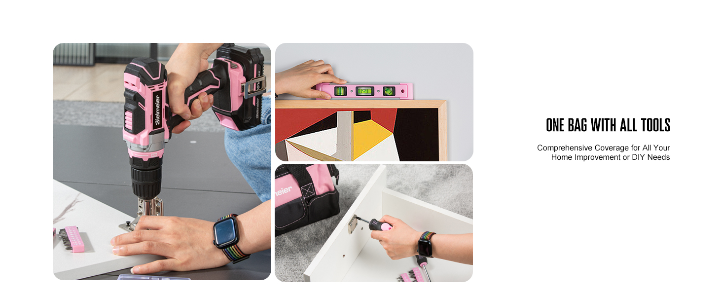 pink drill set for women