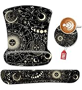 Ergonomic Mouse Pad and Keyboard Wrist Rest, Mouse Pad Wrist Support with Non Slip Rubber Base Mo...